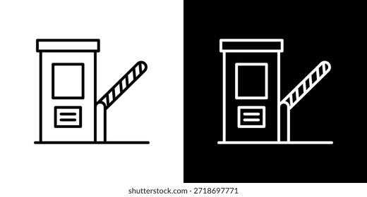 Logo-Element für die Straßenbenutzungsgebühren. Vektorgrafik. EPS10