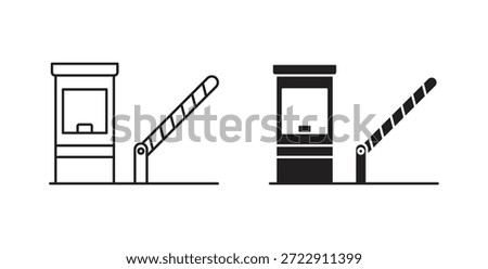 Road toll icon for web and app. vector illustration eps