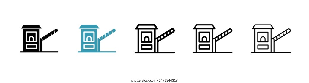 Vektorsatz für das Symbol der Mautgebührenposition.