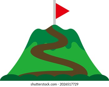 Road to the top of the mountain.