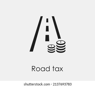 Road tox vector icon. Editable stroke. Symbol in Line Art Style for Design, Presentation, Website or Apps Elements, Logo. Pixel vector graphics - Vector
