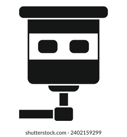 Icono de la leva de tráfico simple vector. Herramienta límite de armas. Conducción de la ciudad de transporte