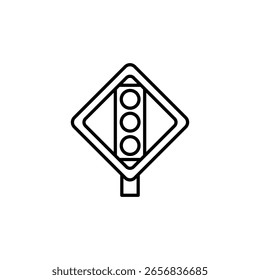 Road Traffic Light Vector Illustration For Guidance And Safety