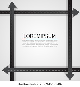 Road traffic on white background.Vector illustration