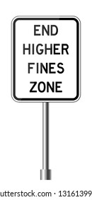 Road traffic sign. Blank board with place for text.Mockup. Isolated information sign. Direction. Vector illustration.White background.