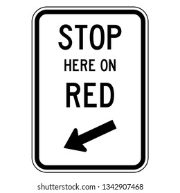 Road traffic sign. Blank board with place for text.Mockup. Isolated information sign. Direction. Vector illustration.White background.