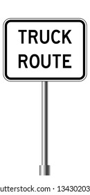 Road traffic sign. Blank board with place for text.Mockup. Isolated information sign. Direction. Vector illustration.White background.