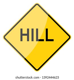 Road traffic sign. Blank board with place for text.Mockup. Isolated information sign. Direction. Vector illustration.White background.