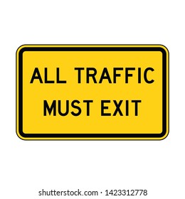 Road traffic sign. Blank board with place for text. Mockup. Isolated information sign. Direction. Vector illustration.White background.