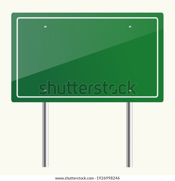 Road traffic sign. Blank board with place for\
text.Mockup. on white\
background