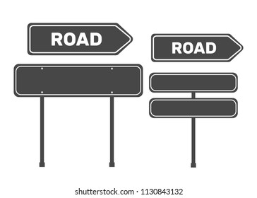 Road traffic sign. Sign street. Arrow blank sign