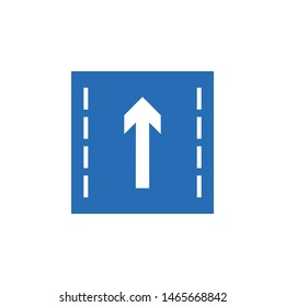 Road traffic sign vector icon