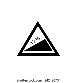 road traffic sign vector icon