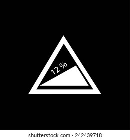road traffic sign vector icon