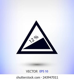 road traffic sign vector icon