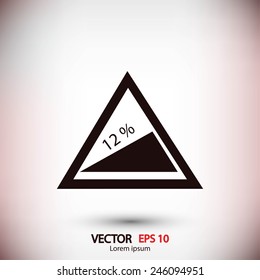road traffic sign vector icon