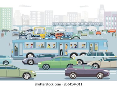 Road transport by public bus and public transport