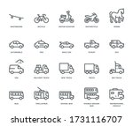 Road Transport Icons, Side View. Monoline concept
The icons were created on a 48x48 pixel aligned, perfect grid providing a clean and crisp appearance. Adjustable stroke weight. 