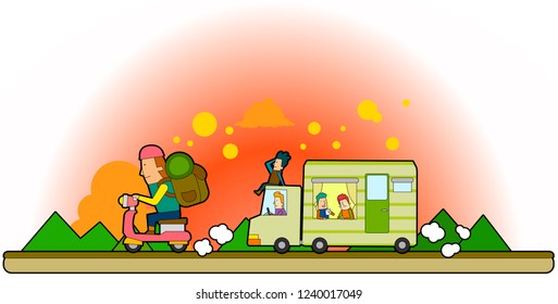 El viaje por carretera