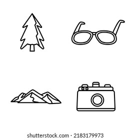 road travel flat collection icons, travel flat icons including road signs, traffic transport and maps