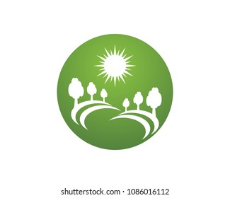 Road tree logo vector