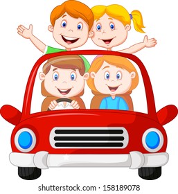 Family car cartoon Images, Stock Photos & Vectors | Shutterstock