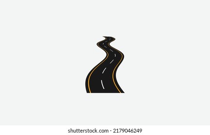 Road Trip Highway Vector Logo Design Stock Vector (Royalty Free ...