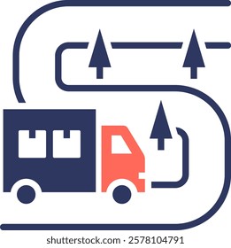 Road Trip Icon Element For Design