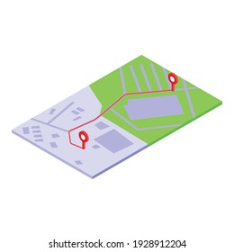 Road trip icon. Isometric of road trip vector icon for web design isolated on white background