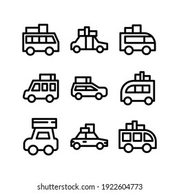 road trip icon or logo isolated sign symbol vector illustration - Collection of high quality black style vector icons
