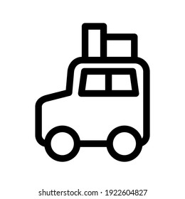 road trip icon or logo isolated sign symbol vector illustration - high quality black style vector icons
