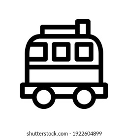 icono de viaje por carretera o logotipo símbolo de señalización aislado ilustración vectorial - iconos vectoriales de estilo negro de alta calidad
