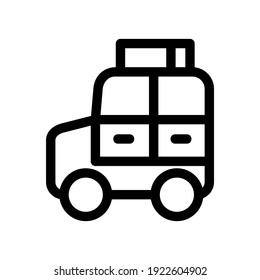 road trip icon or logo isolated sign symbol vector illustration - high quality black style vector icons
