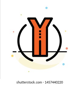 Road, Trip, Two Way, Location Abstract Flat Color Icon Template