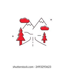 Road Trip Vector Icon Design
