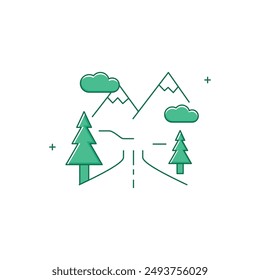 Road Trip Vector Icon Design