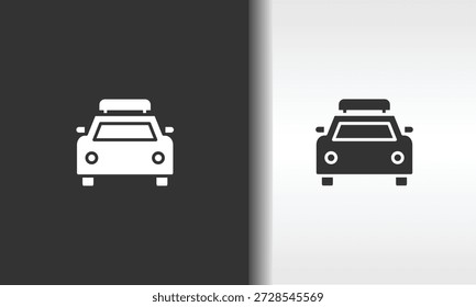 Ilustração De Símbolo Isolado De Vetor, Ícone Ou Sinal De Logotipo De Viagem Em Estrada
