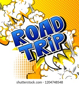 Road Trip Vector Illustrated Comic Book Stock Vector (Royalty Free ...