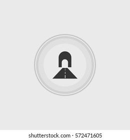 Road Tunnel  icon best illustration isolated vector sign symbol