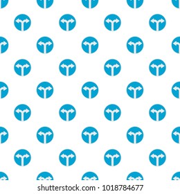 Road turn pattern seamless in flat style for any design