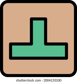 road vector color line icon