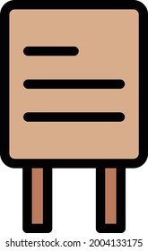 road vector color line icon