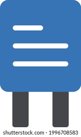 icono de color de glifo vector de ruta
