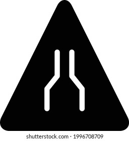 icono plano de glifo vector de ruta