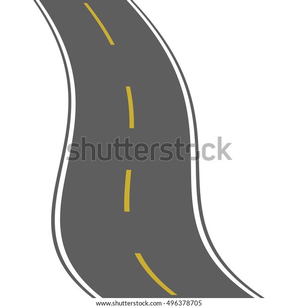 Road\
vector highway. Winding road. Vector\
illustration