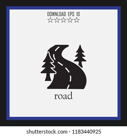 road vector icon