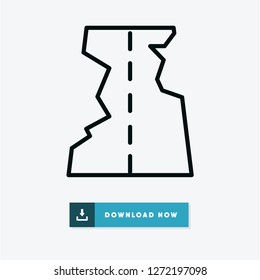 Road vector icon