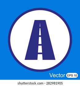 Road vector icon