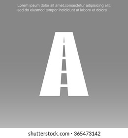 Road vector icon