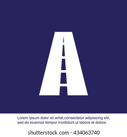 Road vector icon
